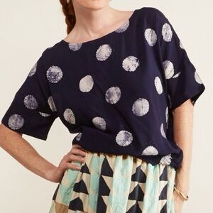 The Odells Blue Easy Pullover Top